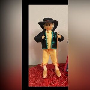 Rare VTG Charlotte Weibull Folk Doll in Colorful Attire